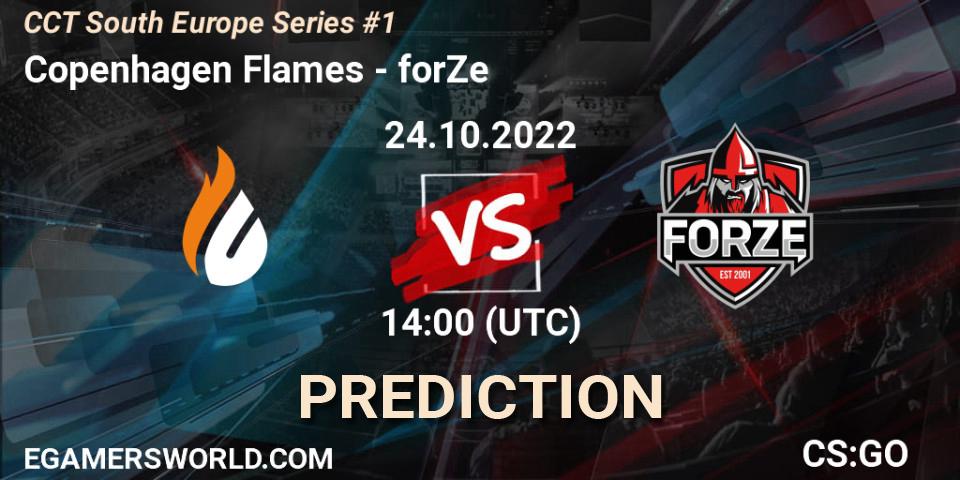 Copenhagen Flames - forZe: прогноз. 24.10.22, CS2 (CS:GO), CCT South Europe Series #1