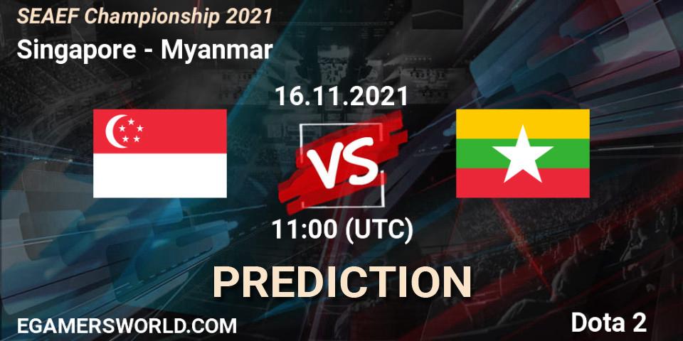 Singapore - Myanmar: прогноз. 16.11.2021 at 13:34, Dota 2, SEAEF Dota2 Championship 2021
