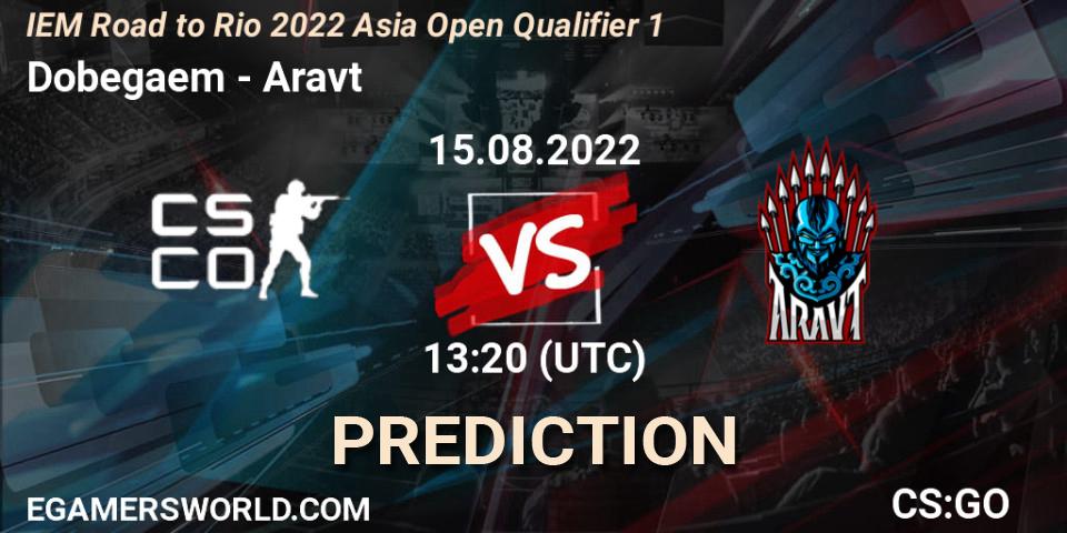 Dobegaem - Aravt: прогноз. 15.08.2022 at 13:20, Counter-Strike (CS2), IEM Road to Rio 2022 Asia Open Qualifier 1