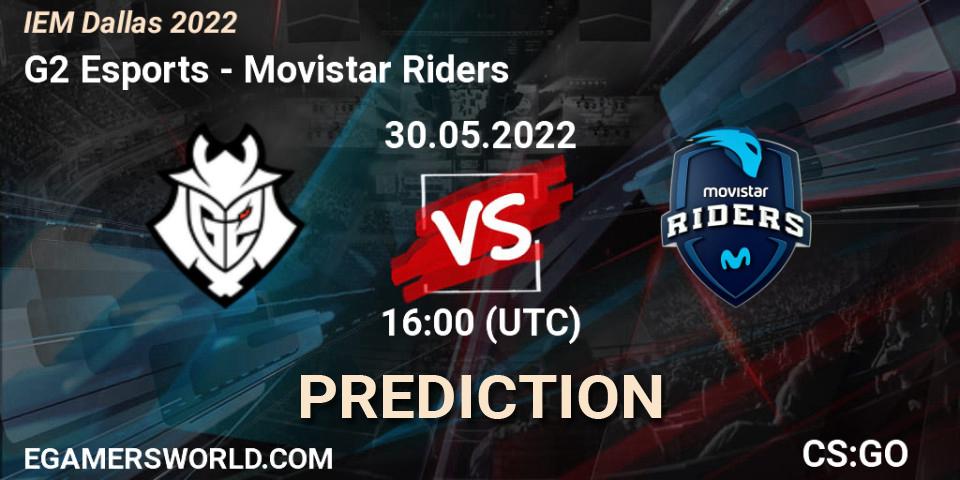 G2 Esports - Movistar Riders: прогноз. 30.05.2022 at 16:00, Counter-Strike (CS2), IEM Dallas 2022