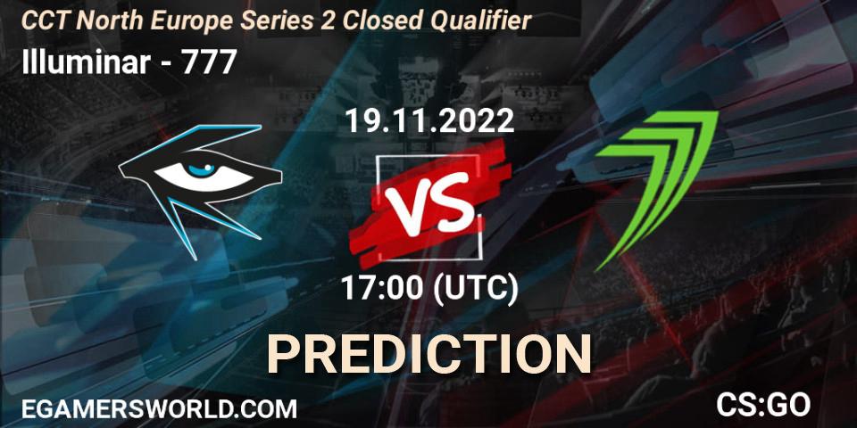 Illuminar - 777: прогноз. 19.11.2022 at 17:00, Counter-Strike (CS2), CCT North Europe Series 2 Closed Qualifier