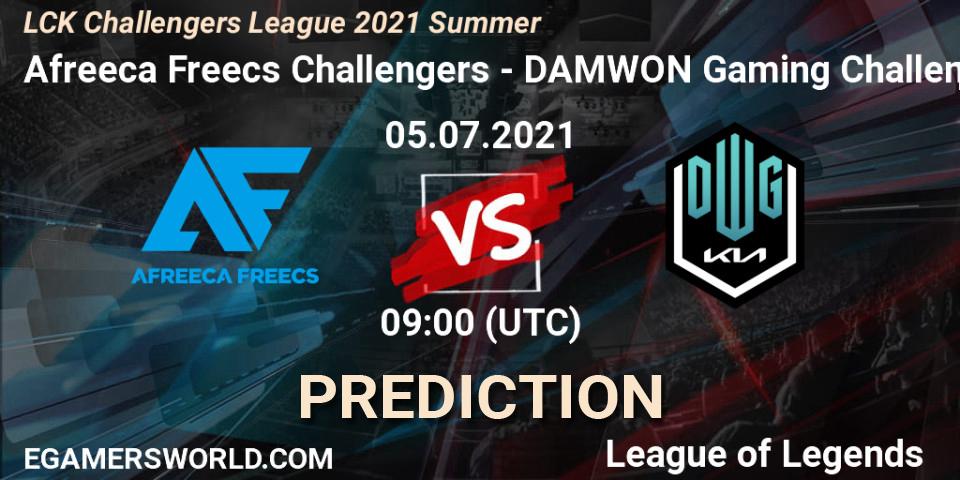 Afreeca Freecs Challengers - DAMWON Gaming Challengers: прогноз. 05.07.2021 at 09:00, LoL, LCK Challengers League 2021 Summer
