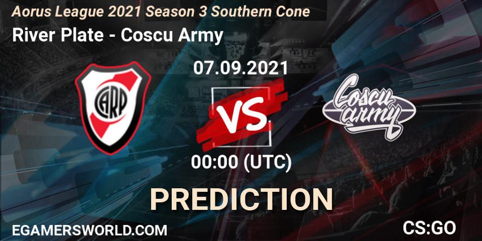 River Plate - Coscu Army: прогноз. 07.09.2021 at 00:00, Counter-Strike (CS2), Aorus League 2021 Season 3 Southern Cone