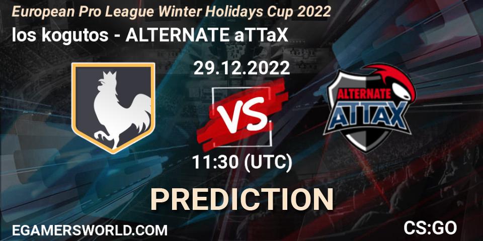 los kogutos - ALTERNATE aTTaX: прогноз. 29.12.2022 at 11:30, Counter-Strike (CS2), European Pro League Winter Holidays Cup 2022