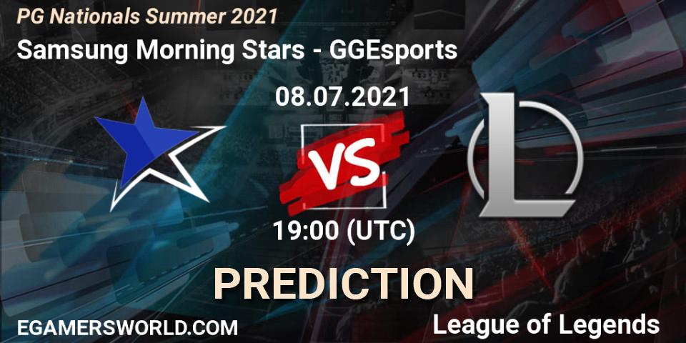 Samsung Morning Stars - GGEsports: прогноз. 08.07.2021 at 19:00, LoL, PG Nationals Summer 2021
