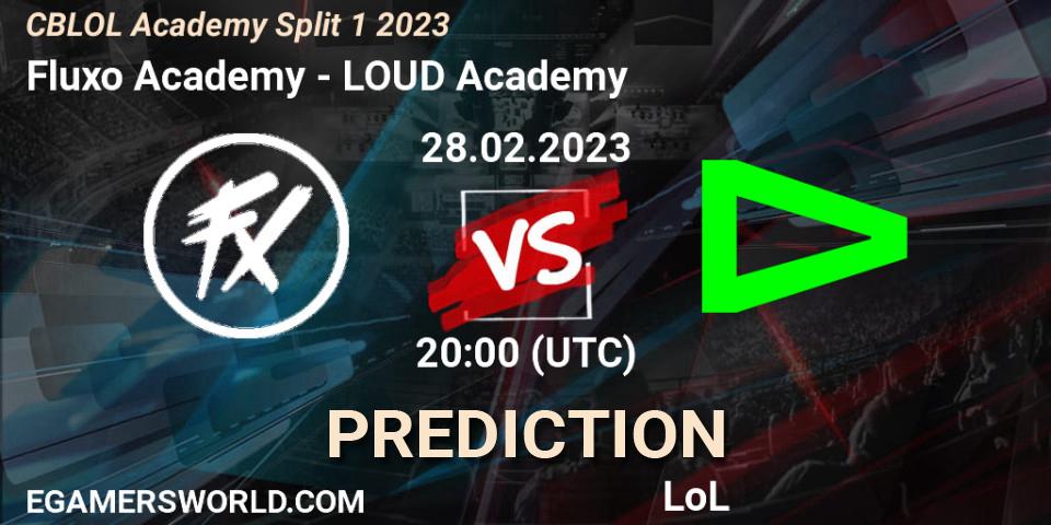 Fluxo Academy - LOUD Academy: прогноз. 28.02.2023 at 20:00, LoL, CBLOL Academy Split 1 2023