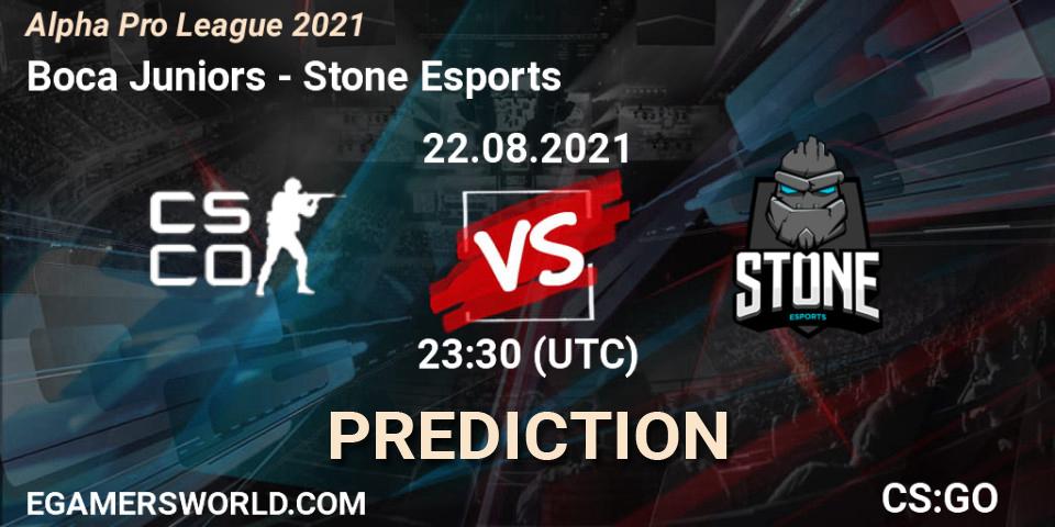 Boca Juniors - Stone Esports: прогноз. 24.08.2021 at 19:00, Counter-Strike (CS2), Alpha Pro League 2021
