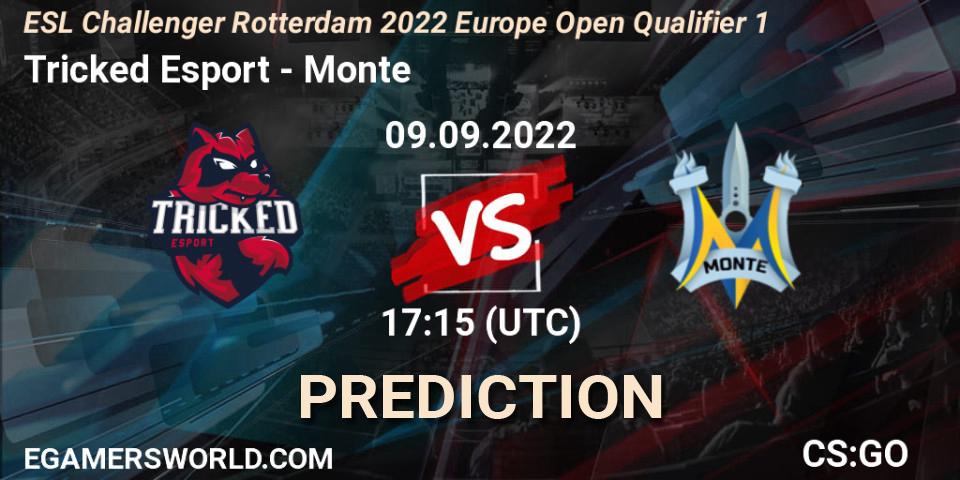 Tricked Esport - Monte: прогноз. 09.09.2022 at 17:15, Counter-Strike (CS2), ESL Challenger Rotterdam 2022 Europe Open Qualifier 1