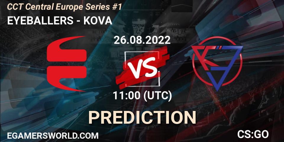 EYEBALLERS - KOVA: прогноз. 26.08.2022 at 11:00, Counter-Strike (CS2), CCT Central Europe Series #1