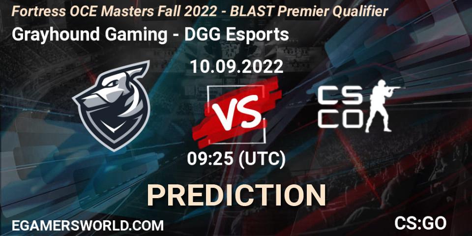 Grayhound Gaming - DGG Esports: прогноз. 10.09.2022 at 09:55, Counter-Strike (CS2), Fortress OCE Masters Fall 2022 - BLAST Premier Qualifier