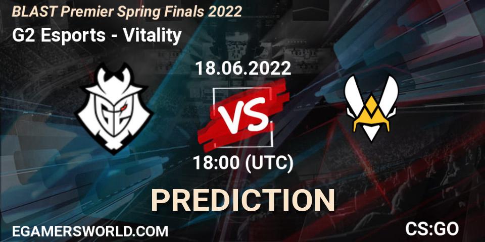 G2 Esports - Vitality: прогноз. 18.06.22, CS2 (CS:GO), BLAST Premier Spring Finals 2022 