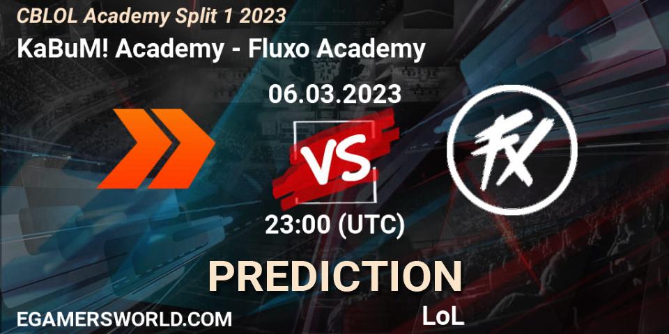 KaBuM! Academy - Fluxo Academy: прогноз. 06.03.2023 at 23:00, LoL, CBLOL Academy Split 1 2023