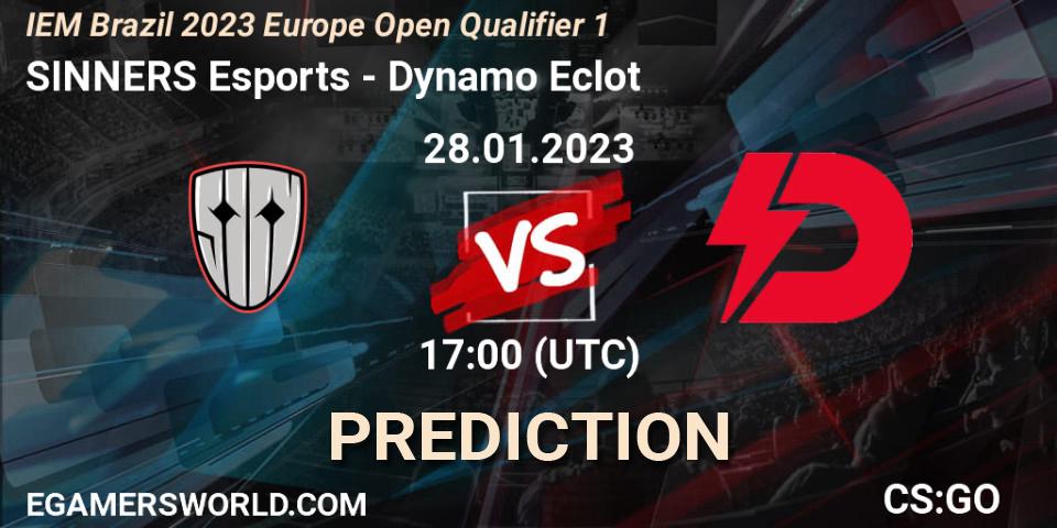 SINNERS Esports - Dynamo Eclot: прогноз. 28.01.23, CS2 (CS:GO), IEM Brazil Rio 2023 Europe Open Qualifier 1