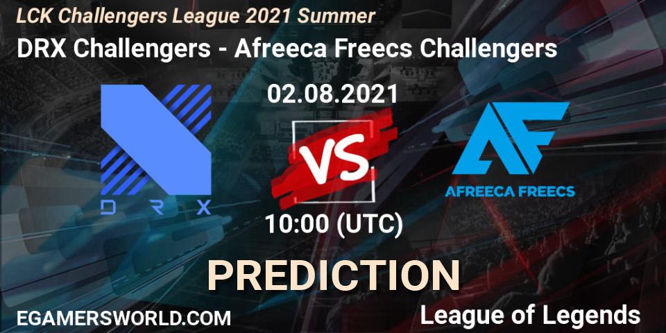 DRX Challengers - Afreeca Freecs Challengers: прогноз. 02.08.2021 at 10:00, LoL, LCK Challengers League 2021 Summer
