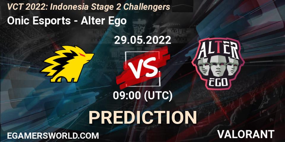Onic Esports - Alter Ego: прогноз. 29.05.2022 at 09:00, VALORANT, VCT 2022: Indonesia Stage 2 Challengers