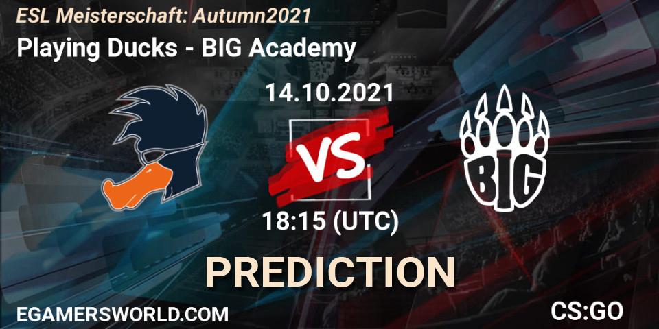 Playing Ducks - BIG Academy: прогноз. 14.10.21, CS2 (CS:GO), ESL Meisterschaft: Autumn 2021