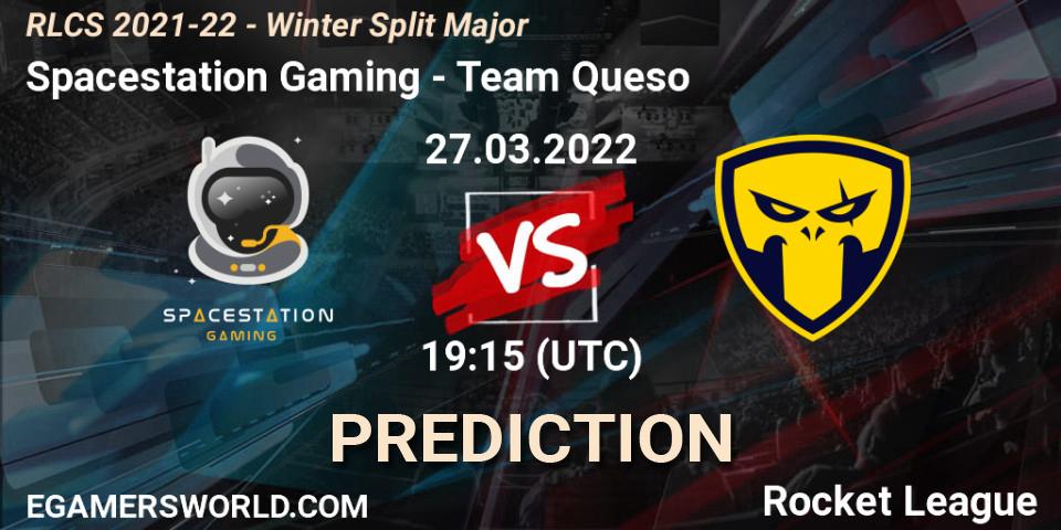 Spacestation Gaming - Team Queso: прогноз. 27.03.2022 at 19:15, Rocket League, RLCS 2021-22 - Winter Split Major