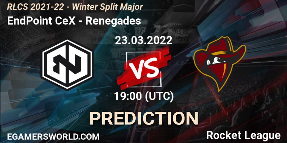 EndPoint CeX - Renegades: прогноз. 23.03.2022 at 19:00, Rocket League, RLCS 2021-22 - Winter Split Major