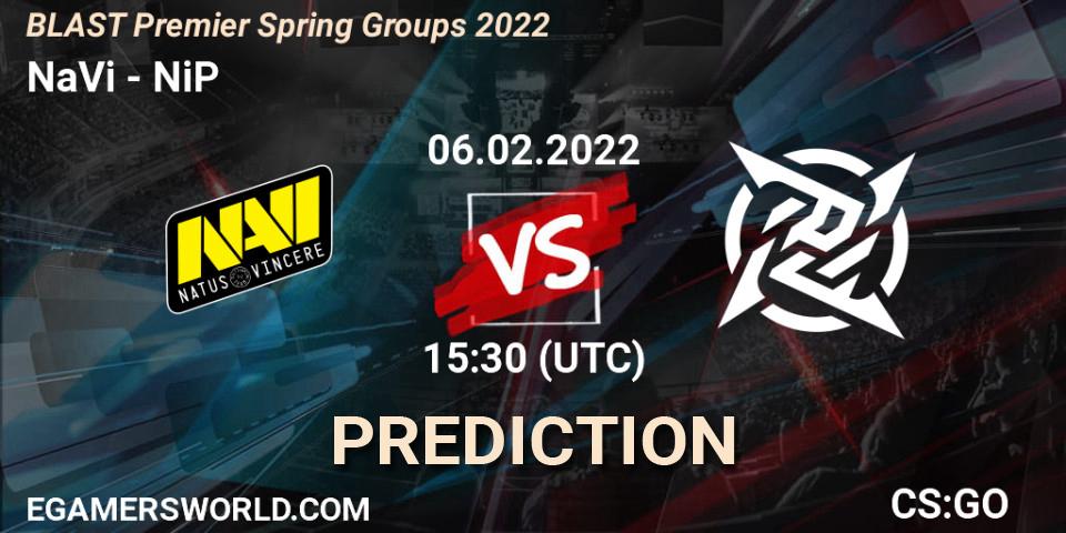 NaVi - NiP: прогноз. 06.02.2022 at 14:20, Counter-Strike (CS2), BLAST Premier Spring Groups 2022