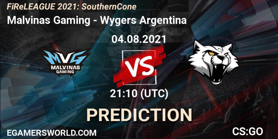 Malvinas Gaming - Wygers Argentina: прогноз. 04.08.2021 at 21:10, Counter-Strike (CS2), FiReLEAGUE 2021: Southern Cone