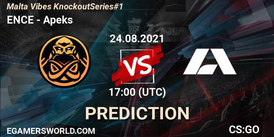 ENCE - Apeks: прогноз. 24.08.2021 at 11:35, Counter-Strike (CS2), Malta Vibes Knockout Series #1