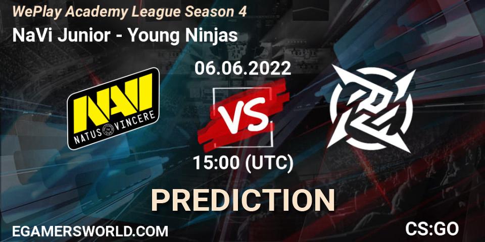 NaVi Junior - Young Ninjas: прогноз. 06.06.2022 at 18:20, Counter-Strike (CS2), WePlay Academy League Season 4