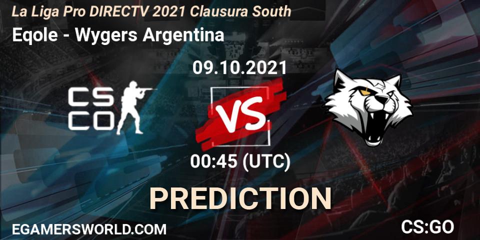 Eqole - Wygers Argentina: прогноз. 09.10.2021 at 00:20, Counter-Strike (CS2), La Liga Season 4: Sur Pro Division - Clausura
