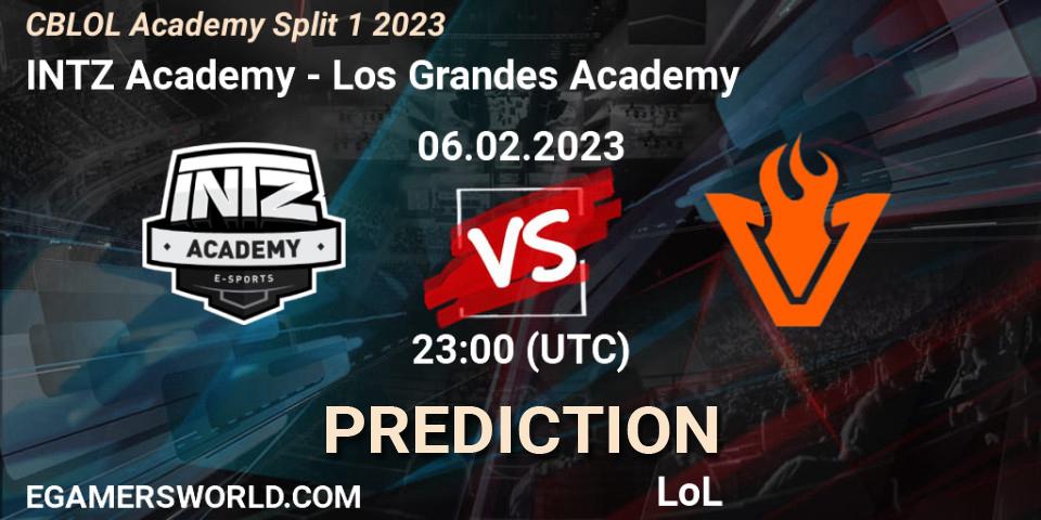 INTZ Academy - Los Grandes Academy: прогноз. 06.02.23, LoL, CBLOL Academy Split 1 2023