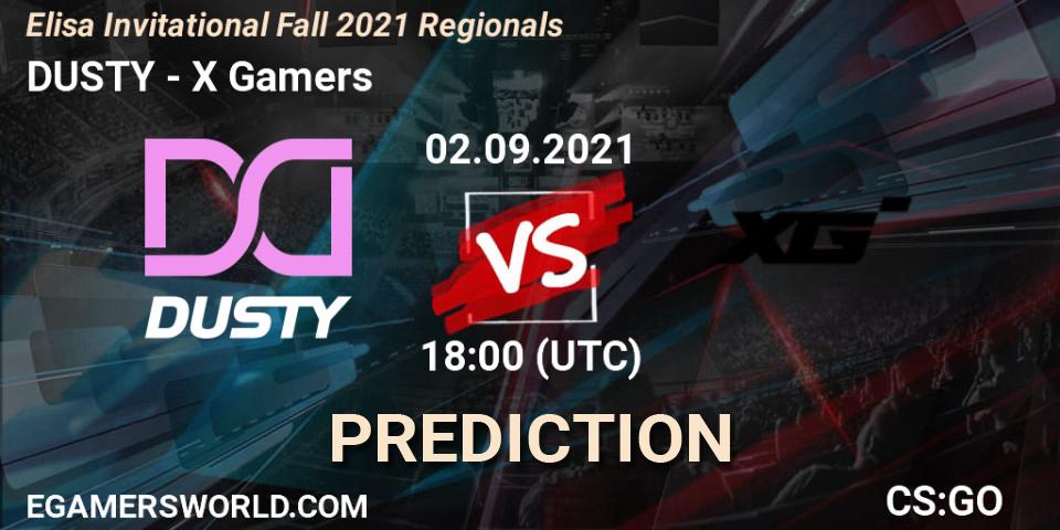 DUSTY - X Gamers: прогноз. 02.09.2021 at 18:10, Counter-Strike (CS2), Elisa Invitational Fall 2021 Regionals
