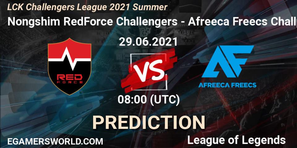 Nongshim RedForce Challengers - Afreeca Freecs Challengers: прогноз. 29.06.2021 at 08:00, LoL, LCK Challengers League 2021 Summer