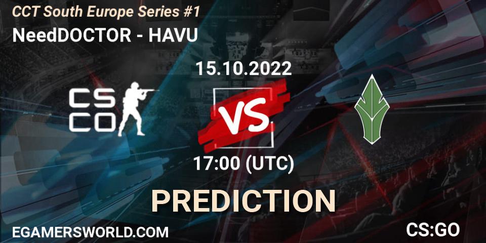 NeedDOCTOR - HAVU: прогноз. 15.10.2022 at 17:00, Counter-Strike (CS2), CCT South Europe Series #1
