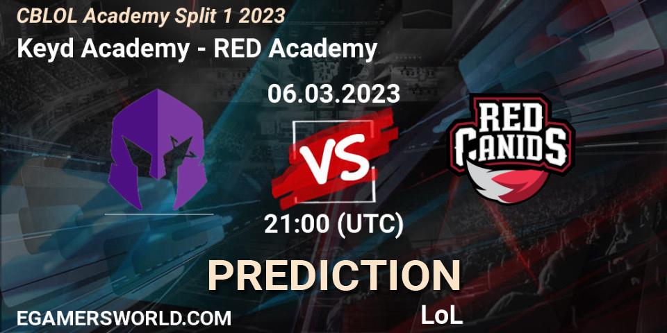 Keyd Academy - RED Academy: прогноз. 06.03.2023 at 21:00, LoL, CBLOL Academy Split 1 2023