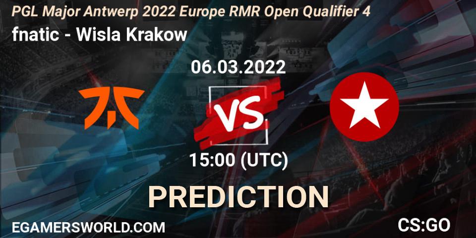 fnatic - Wisla Krakow: прогноз. 06.03.2022 at 15:05, Counter-Strike (CS2), PGL Major Antwerp 2022 Europe RMR Open Qualifier 4