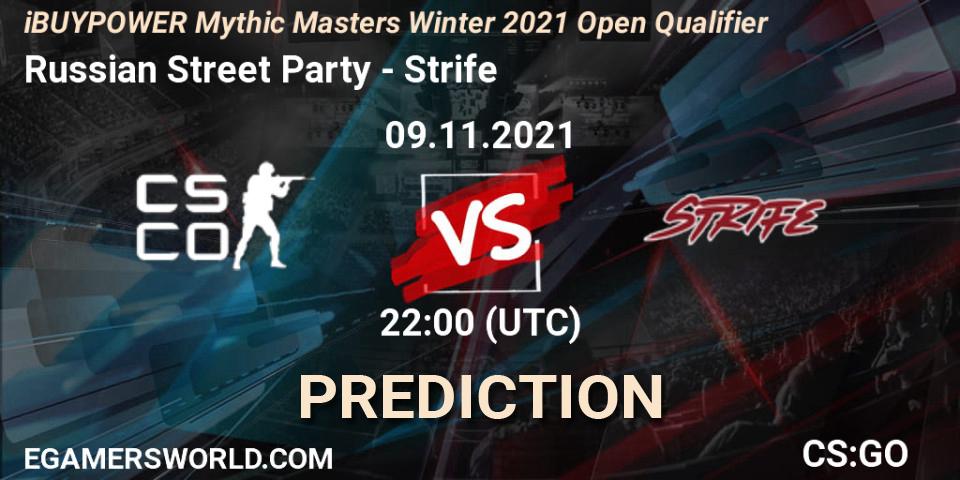 Russian Street Party - Strife: прогноз. 09.11.2021 at 22:00, Counter-Strike (CS2), iBUYPOWER Mythic Masters Winter 2021 Open Qualifier