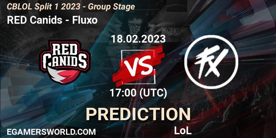 RED Canids - Fluxo: прогноз. 18.02.2023 at 17:15, LoL, CBLOL Split 1 2023 - Group Stage