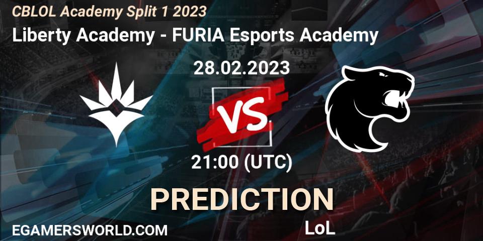 Liberty Academy - FURIA Esports Academy: прогноз. 28.02.2023 at 21:00, LoL, CBLOL Academy Split 1 2023