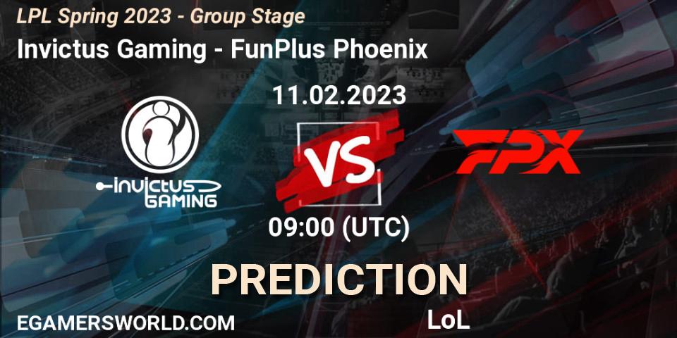 Invictus Gaming - FunPlus Phoenix: прогноз. 11.02.23, LoL, LPL Spring 2023 - Group Stage