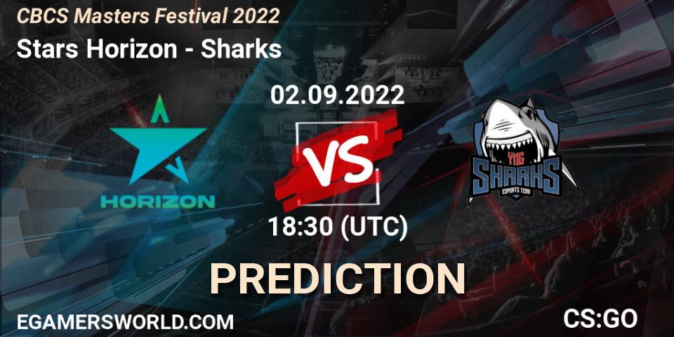 Stars Horizon - Sharks: прогноз. 02.09.2022 at 18:45, Counter-Strike (CS2), CBCS Masters 2022