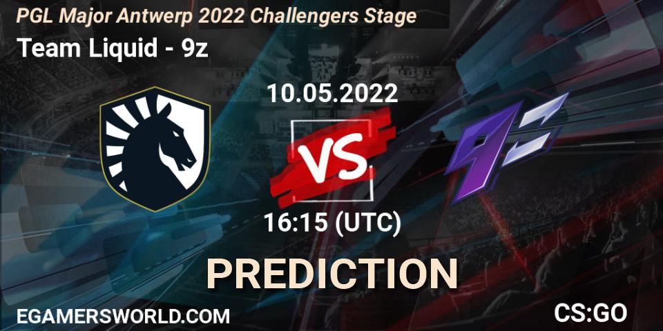 Team Liquid - 9z: прогноз. 10.05.22, CS2 (CS:GO), PGL Major Antwerp 2022 Challengers Stage