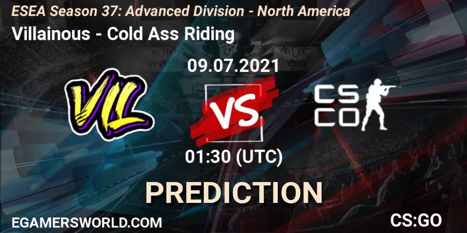 Villainous - Cold Ass Riding: прогноз. 09.07.2021 at 01:30, Counter-Strike (CS2), ESEA Season 37: Advanced Division - North America