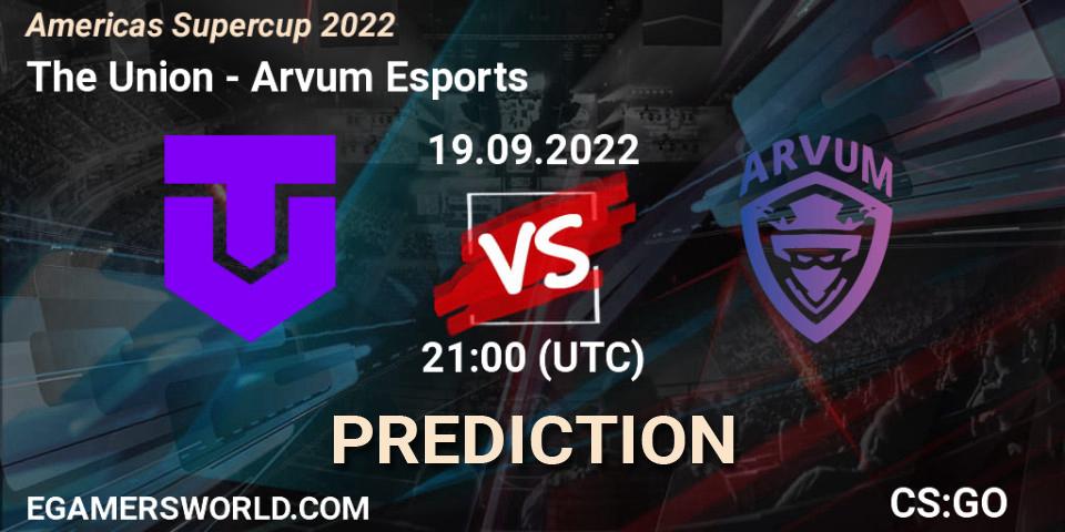The Union - Arvum Esports: прогноз. 19.09.2022 at 22:00, Counter-Strike (CS2), Americas Supercup 2022