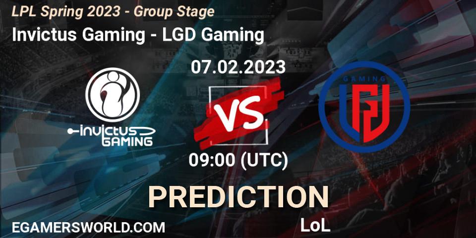 Invictus Gaming - LGD Gaming: прогноз. 07.02.23, LoL, LPL Spring 2023 - Group Stage