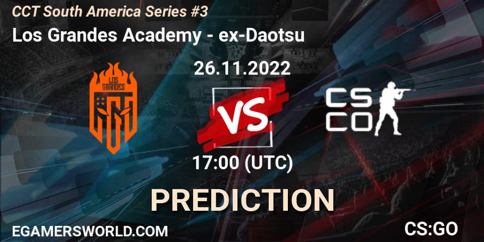 Los Grandes Academy - ex-Daotsu: прогноз. 26.11.2022 at 17:00, Counter-Strike (CS2), CCT South America Series #3