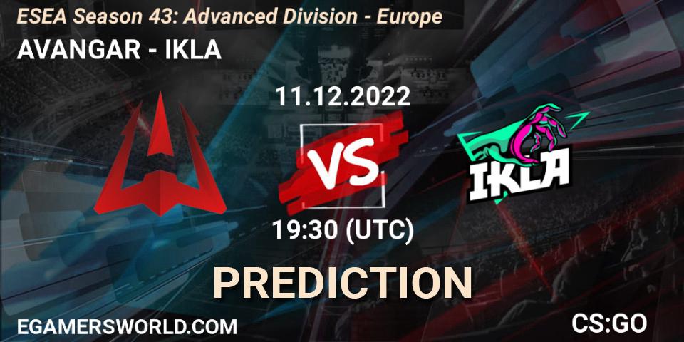 AVANGAR - IKLA: прогноз. 11.12.22, CS2 (CS:GO), ESEA Season 43: Advanced Division - Europe
