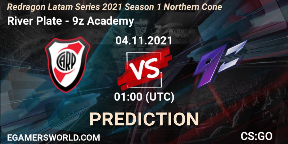 River Plate - 9z Academy: прогноз. 04.11.2021 at 01:40, Counter-Strike (CS2), Redragon Latam Series 2021 Season 1 Northern Cone