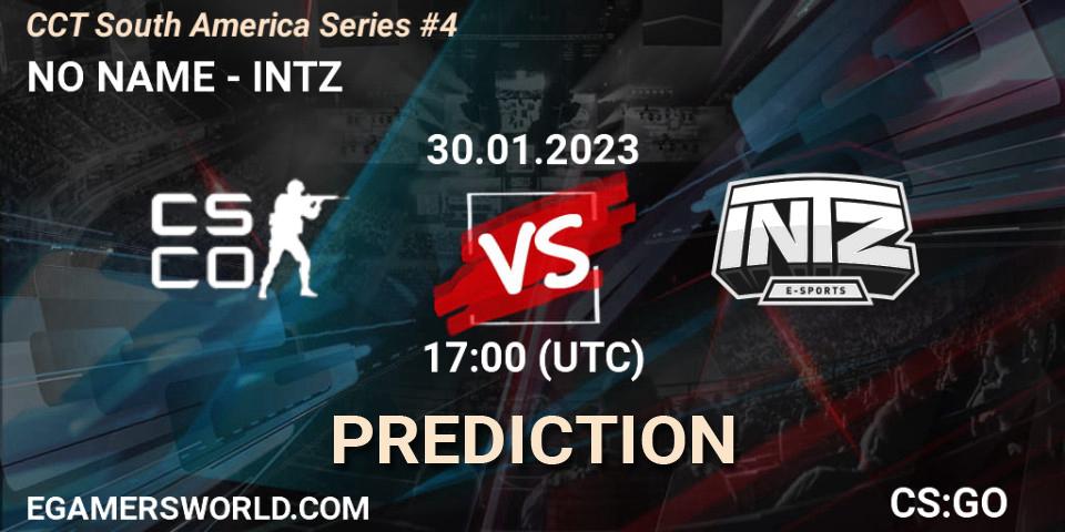 NO NAME - INTZ: прогноз. 30.01.2023 at 17:00, Counter-Strike (CS2), CCT South America Series #4
