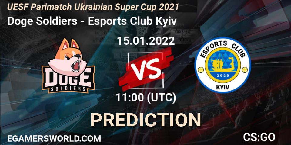 Doge Soldiers - Esports Club Kyiv: прогноз. 15.01.2022 at 11:10, Counter-Strike (CS2), UESF Ukrainian Super Cup 2021