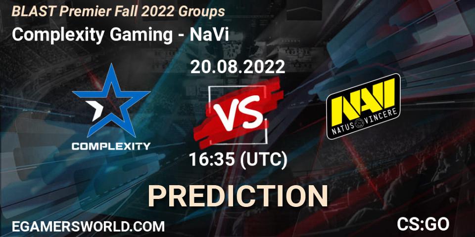 Complexity Gaming - NaVi: прогноз. 20.08.22, CS2 (CS:GO), BLAST Premier Fall 2022 Groups