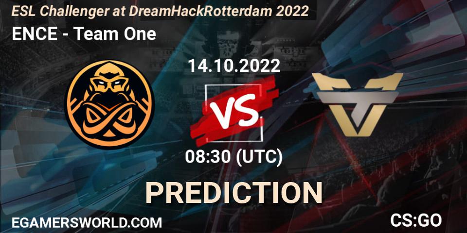 ENCE - Team One: прогноз. 14.10.2022 at 08:30, Counter-Strike (CS2), ESL Challenger at DreamHack Rotterdam 2022