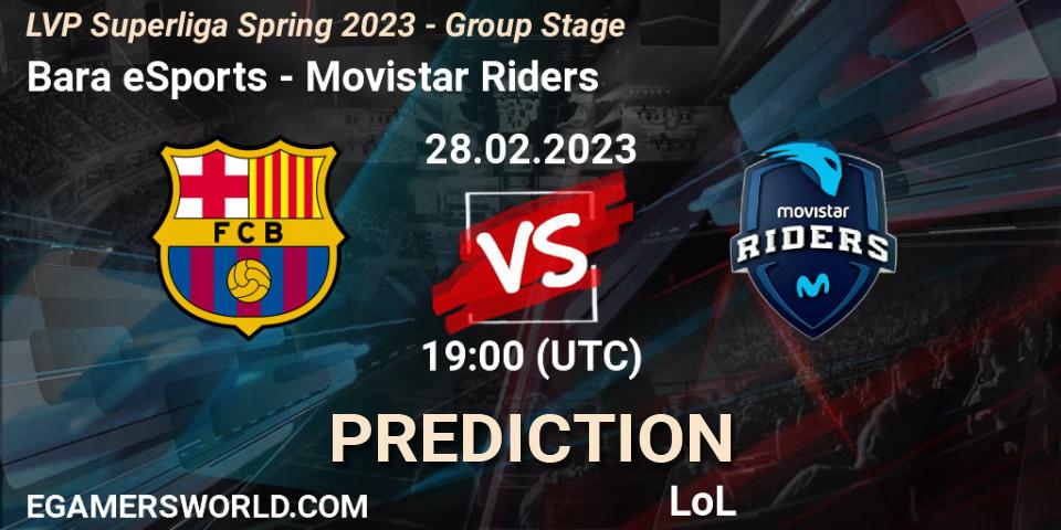 Barça eSports - Movistar Riders: прогноз. 28.02.23, LoL, LVP Superliga Spring 2023 - Group Stage
